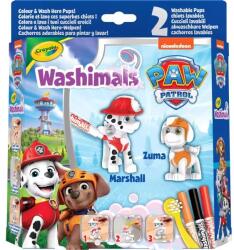Crayola Figurine Crayola Washimals Paw Patrol lavabile, 2 bucăți - Marshall și Zuma (E200)