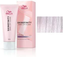 Wella Shinefinity Zero Lift Glaze áttetsző félig permanens festék, 09/61 Iced Platinum nagyon világos szőke szürke lila, 60 ml