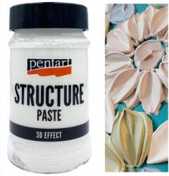 Pentart Strukturált paszta sűrű Fehér Pentart 3D hatás szerkezetek létrehozása 100ml (1011)