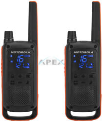 Motorola TLKR T82 adóvevő pár, 10km, 16 PMR csatorna, 121 csatorna, iVOX, IPX 4, ~18 óra üzemidő