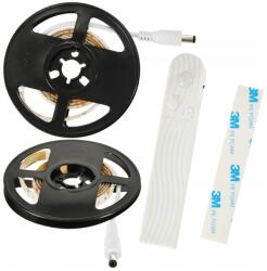 KIK Led szalag vízálló elemes Usb mozgásérzékelő 1M 59LED hideg fehér (KX4943_1)