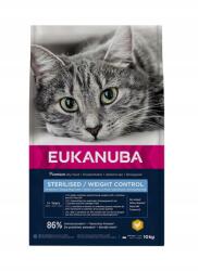 EUKANUBA Cat Sterilised Weight Control száraz macskaeledel túlsúlyos macskáknak 10 kg