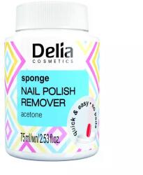 Delia Cosmetics Dizolvant cu acetona si burete, 75ml, Delia Cosmetics