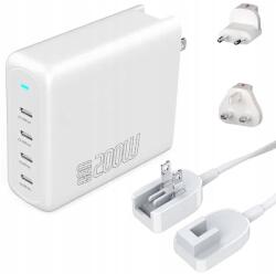 4smarts Akkumulátortöltő GaN Flex Pro 200W 4 Usb-c fehér (4252011906376)