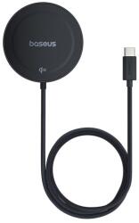 Baseus CHG Baseus Simple Mini4 mágneses vezeték nélküli töltő 15W, Magnetic, fekete P10273300121-00 (P10273300121-00)