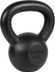 Rebel Öntöttvas kettlebell 6kg, REBEL ACTIVE (RBA-2323-06)