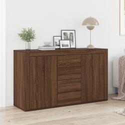 vidaXL Oldalszekrény Barna tölgy Mérnöki fa 120 x 36 x 69 cm (3333862)
