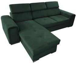 MEBLEDOMI Univerzális, kihúzható L-alakú sarokkanapé tárolóhellyel SALVADA zöld 8590828037392 (ME00013)