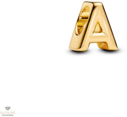 Pandora 14K aranyozott "A" betű charm - 763947C00