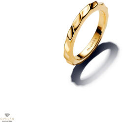 Pandora 14K aranyozott hullámos karikagyűrű 52-es méret - 163885C00-52