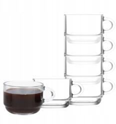 LAV Kávéscsésze üveg teáscsésze Lav Cozy 270 ml 6 db-os szett (8692952264801)