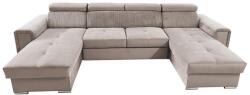 MEBLEDOMI Ággyá nyitható ülőgarnitúra univerzális U-formájú sarokrésszel és tárolóval SALVADA bézs 8590828037484 (ME00015)