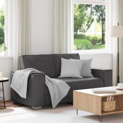 vidaXL Kétszemélyes kanapé Szürke 120 cm Műbőr (4105047)