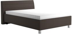 Blanar DALMA kárpitozott ágy ágyneműtartóval és matraccal, 140x200 cm, szürke/barna DEX140x200 s matrací (BK0004)