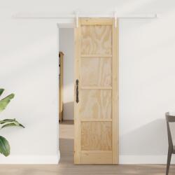vidaXL Csúszó Ajtó Hardver Szettel 61x198.5 cm Tömeg Fa Fenyő (3333744)