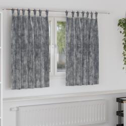 vidaXL 2 db gombfüles szürke függöny 140x140 cm (4107723)