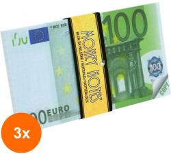 Optimum Set 3 x Carnet Notite, Model 100 Euro, 140 x 80 mm, 70 File, Optimum (HOK-3xKH-O8572)