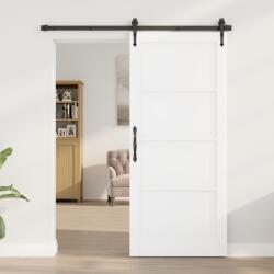 vidaXL Beltéri Ajtó 'ORKDAL'Fehér 86x198.5x4 cm Tömbfa (4102672)