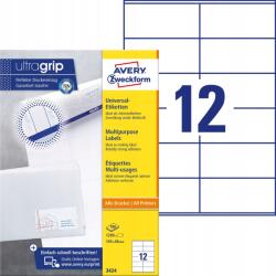 Avery Etikett címkék A4 fehér (100 lap) 105x48mm 3424 Aver (4004182034248)