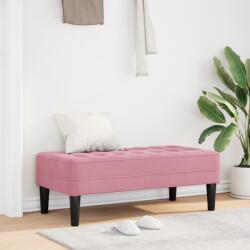 vidaXL Pad Rózsaszín 113x57x39 cm Bársony (42001951)