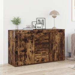 vidaXL Széfdoboz Füstölt tölgy Szerelt fa 120 x 36 x 69 cm Széfdoboz (3333860)