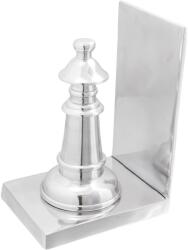vidaXL Könyvtámaszok 2 db Ezüst 11x12x19, 5 cm Alumínium Sakk (42000124)