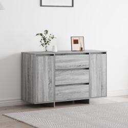 vidaXL Oldalszekrény Szürke Sonoma 120x41x75 cm Műanyag (3333911)