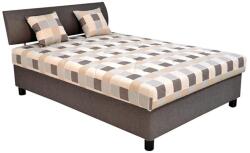 Blanar Kárpitozott GEORGE ágy tárolóhellyel és matraccal, 140×200 cm, barna SKT140x200 s matrací (BK0015)