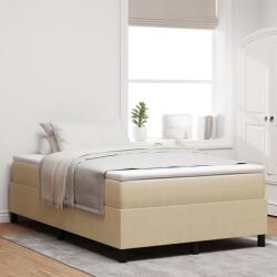 vidaXL Boxspring ágy matraccal világos zöld szürke kis dupla kordbársony szövet (3337456)