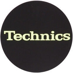 Technics Slipmats Logo Yellow Glow (0020101903)