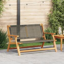 vidaXL Kerti Pad Szürke 122x76x73.5 cm Tömör Fa Akác (367820)