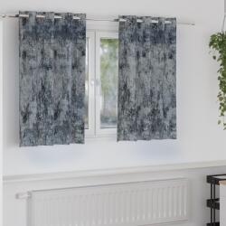 vidaXL Ezüst Szürke Függönyök Ezüst szürke Poliészter 140 x 140 cm (4107648)