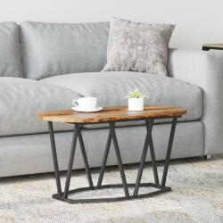 vidaXL Kávézóasztal Régi Fa 80x40x40, 5 cm Műszaki Fa és Fém (869694)