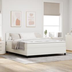 vidaXL Boxspring ágy matraccal és LED-del, krém szuper king kordbársony (3337613)