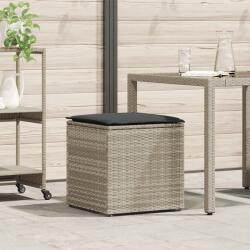 vidaXL Kültéri Tároló Doboz Világosszürke és Sötétszürke Szintetikus rattan (365413)