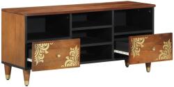 vidaXL TV Szekrény 100x33x46 cm Tömör Mangófából (4018754)