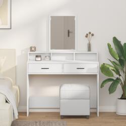 vidaXL Sminkasztal Fiókokkal Fehér 100x41x140 cm (865145)