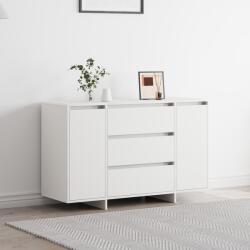 vidaXL Oldalszekrény Fehér 120x41x75 cm MDF (3333906)