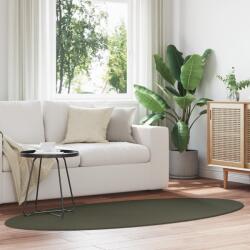 vidaXL Szőnyeg "HUARTE" Erdei Zöld 100x200 cm Ovális (4103643)