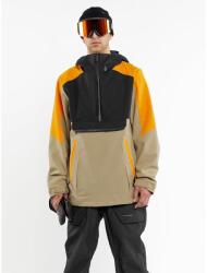 VOLCOM Brighton Pullover férfi snowboard kabát XL fekete|narancssárga|színes