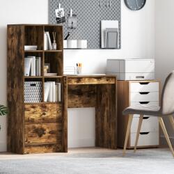 vidaXL Íróasztal Füstölt tölgy Szerelt fa 60 x 40 x 76 cm Tartós (869374)