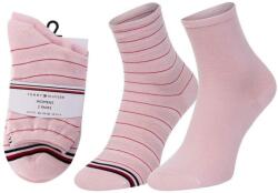 ZEAGLE Tommy Hilfiger Ladies Socks 2-Pack Pink 39-42 preppy stílus 39 rózsaszín|színes