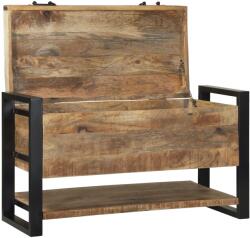 vidaXL Tárolódoboz 80x35x45 cm Tömör durva mangófából (4015975)