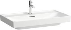 Laufen Meda porcelán mosdó csiszolt alsó felülettel 80x46 cm 3 csaplyukkal és túlfolyóval, matt fehér H8161177571081 (H8161177571081)