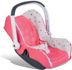 Smoby Autósülés Trio Pastel Maxi Cosi&Quinny Smoby játékbabának rózsaszín háromszög mintával (SM240228)