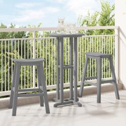 vidaXL Bárszékek 2 db Világosszürke HDPE (42006612) - vidaxl