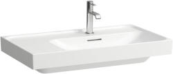 Laufen Meda porcelán aszimmetrikus mosdó 80x46 cm 3 csaplyukkal és túlfolyóval, jobbos/matt fehér H8171157571081 (H8171157571081)