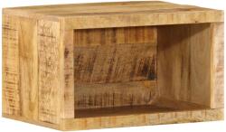 vidaXL Fali Ágy Melletti Szekrény 40x30x25 cm Tömör Fa Durva Mangó (374095)