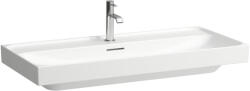 Laufen Meda porcelán mosdó csiszolt alsó felülettel 100x46 cm túlfolyóval és csaplyuk nélkül, fehér H8161190001091 (H8161190001091)