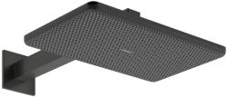 Hansgrohe Raindance Alive Q 2 funkciós fejzuhany zuhanykarral 340x210 mm EcoSmart, szálcsiszolt fekete/króm 24551340 (24551340)
